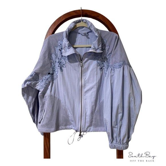 Free People Movement Thanks a Bunch Jacket in Periwinkle Dreams - Picture 5 of 6